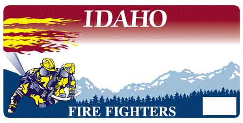 Idaho Fire Fighters license plate