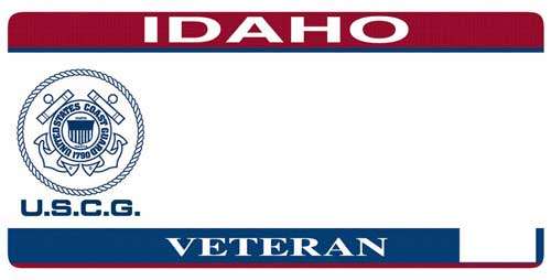 Idaho Coast Guard veteran license plate