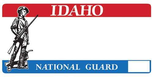 Idaho National Guard license plate