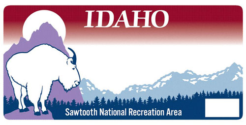 Sawtooth National Recreation Area license plate